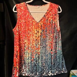 Women's V-neck Sleeveless Tank